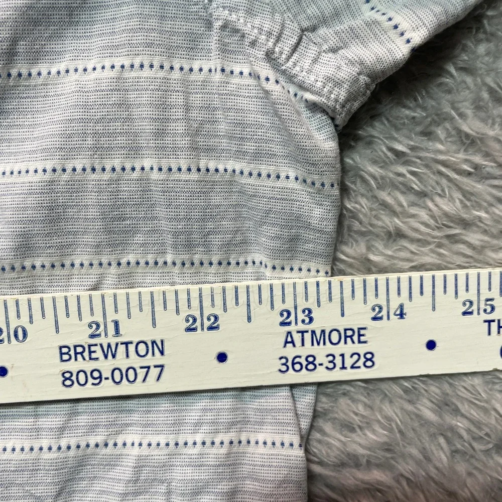 Banana Republic Camden Fit Oxford Shirt Mens XL Blue White Button Up